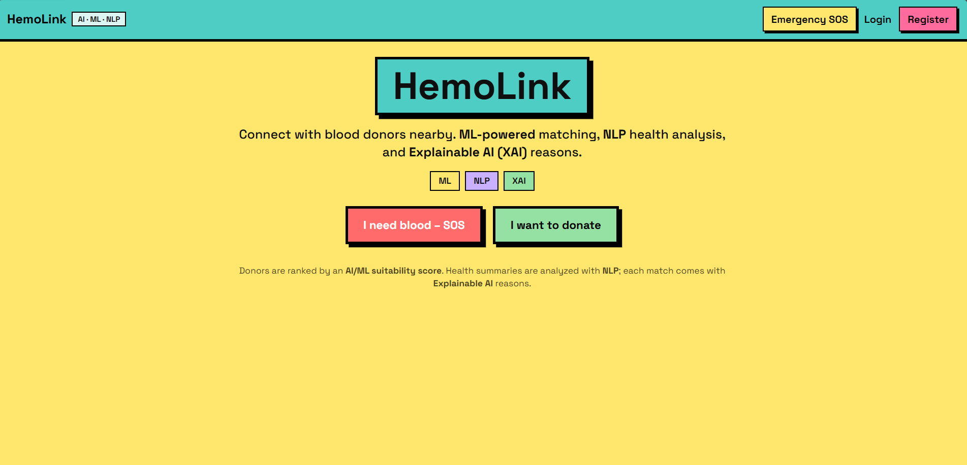 HemoLink – Blood Donor Discovery